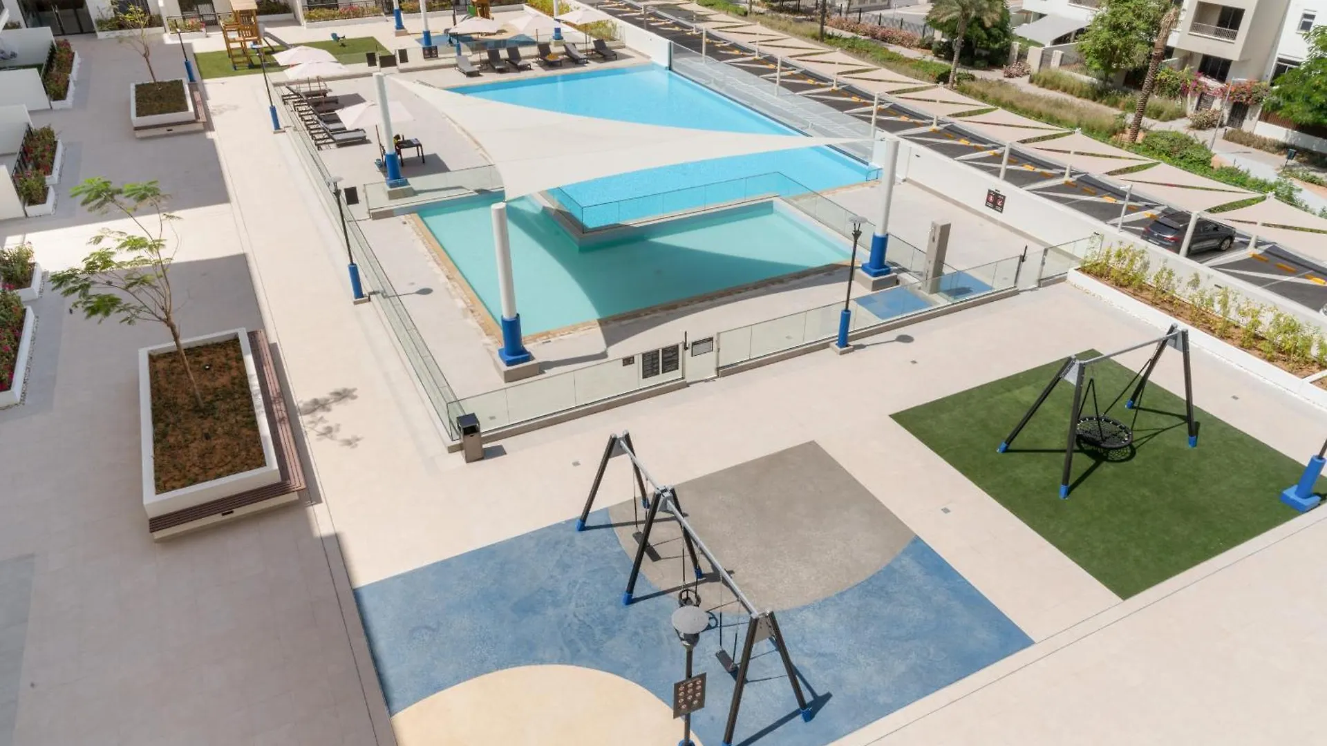 두바이 Vayk - Modern 2Bd With Pool View In Town Square 아파트 아랍에미리트